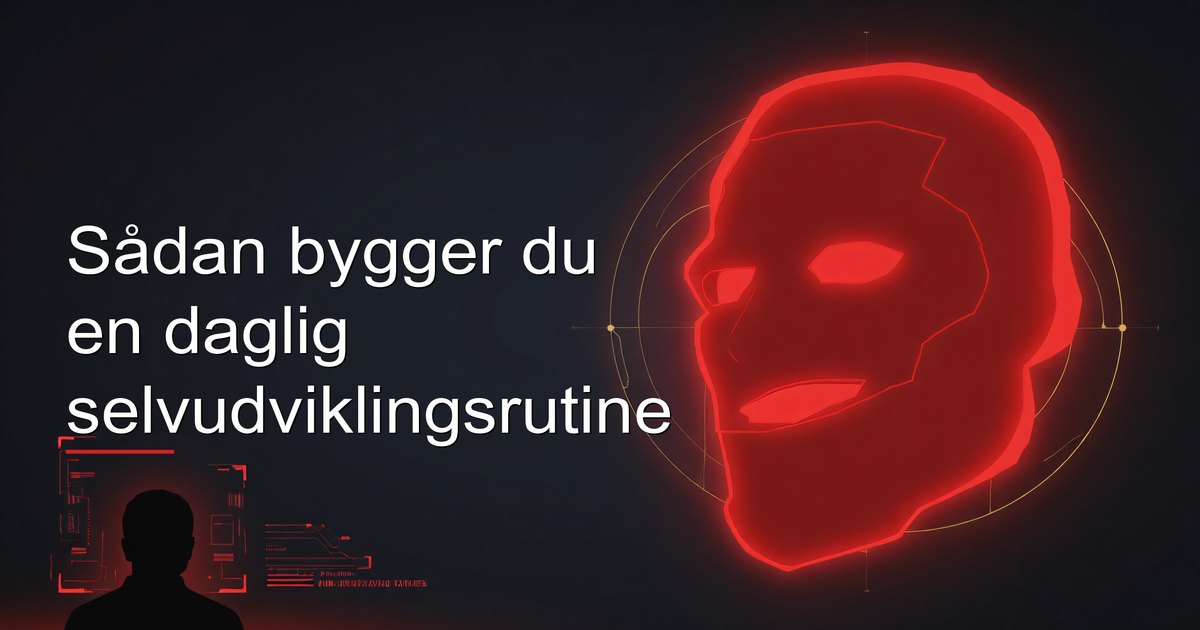 Sådan bygger du en daglig selvudviklingsrutine