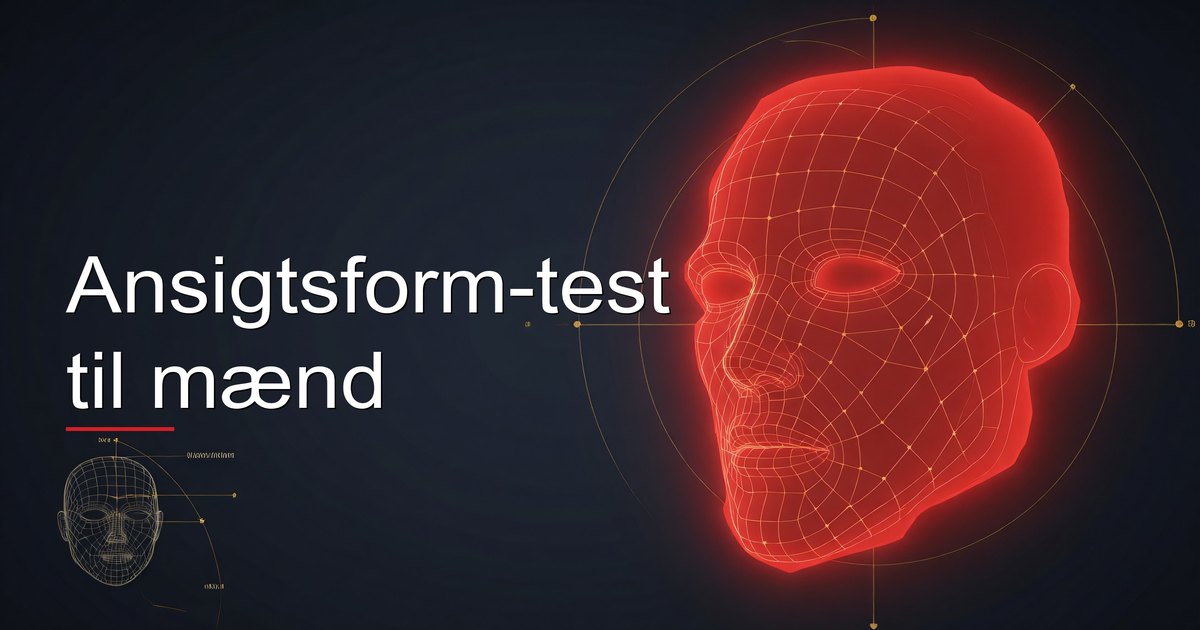 Ansigtsform-test til mænd
