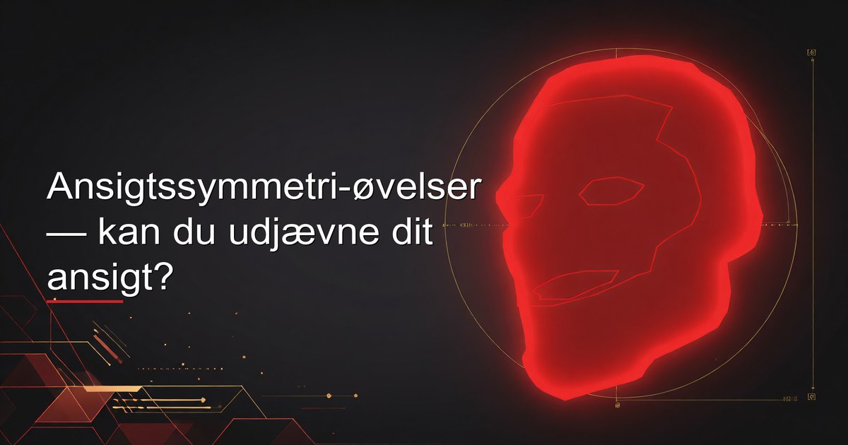 Guide til ansigtssymmetri-øvelser for mænd