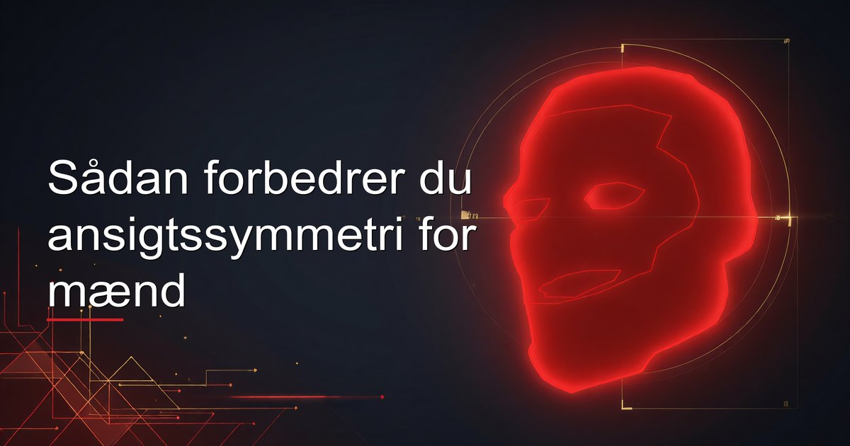Sådan forbedrer du ansigtssymmetri for mænd