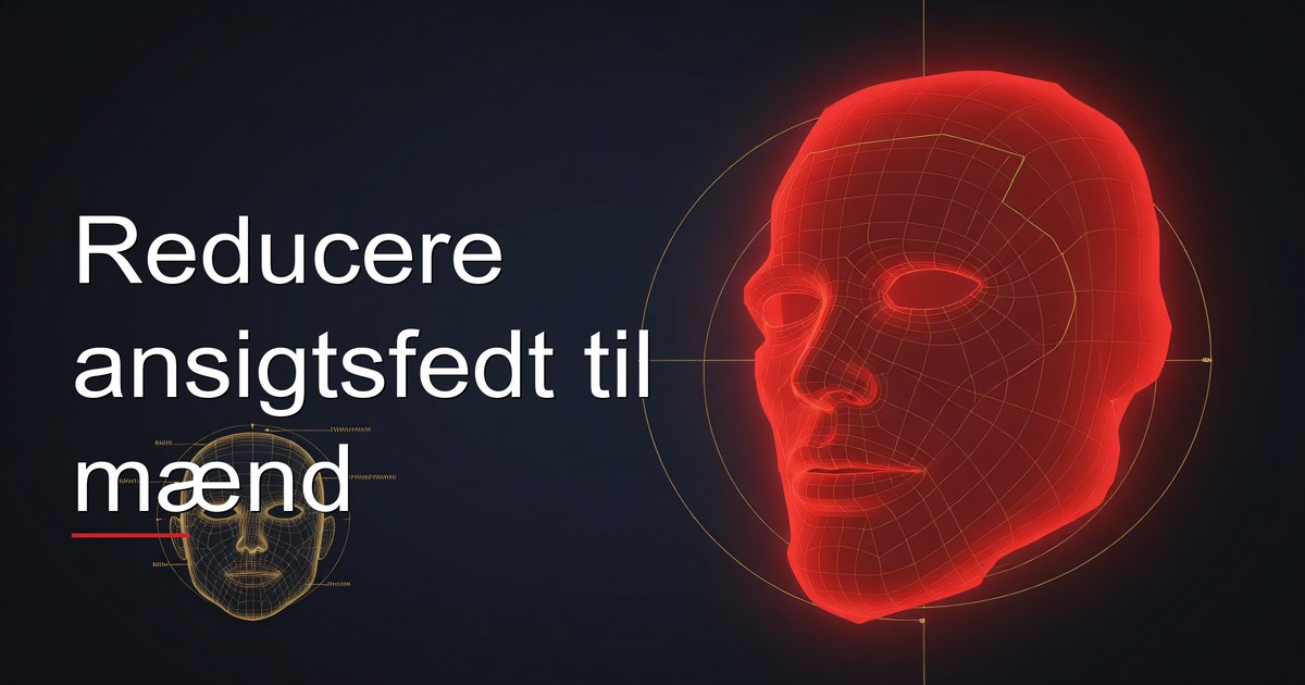 Reducere ansigtsfedt til mænd