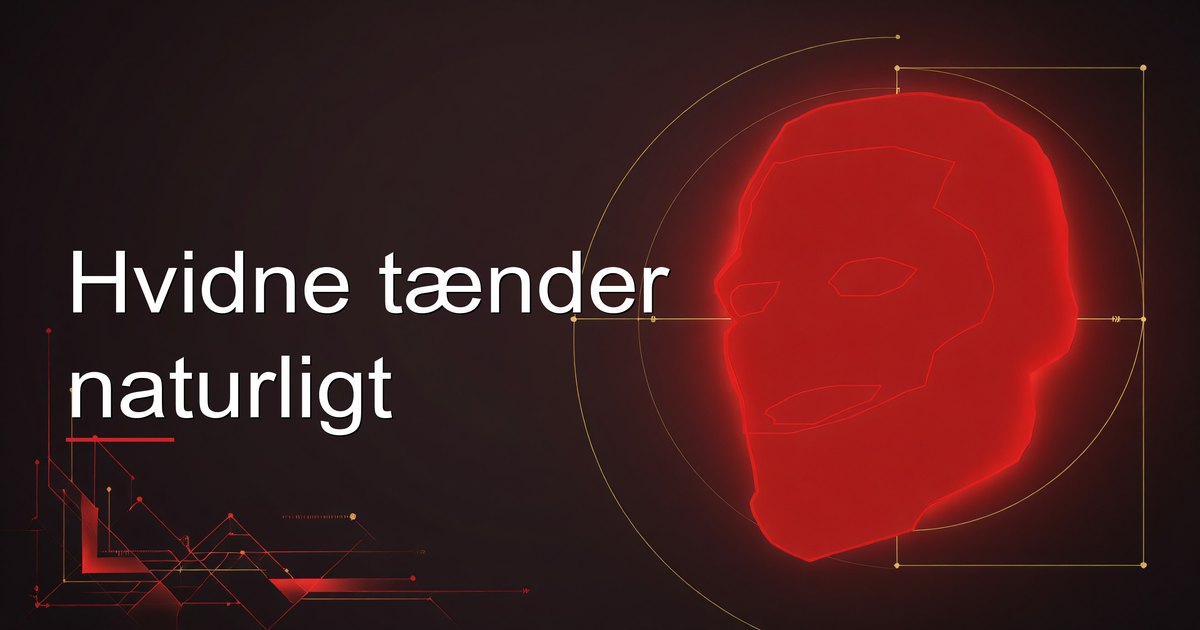 Hvidne tænder naturligt