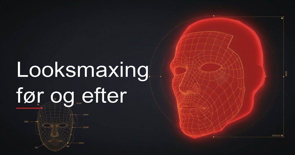 Looksmaxing før og efter