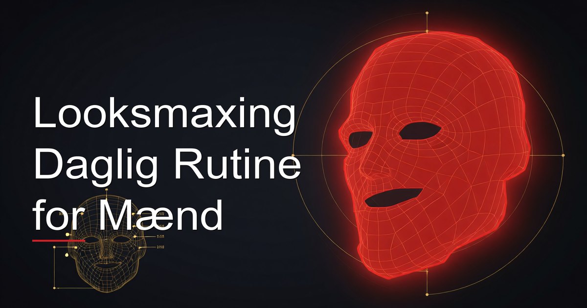 Looksmaxing Daglig Rutine for Mænd