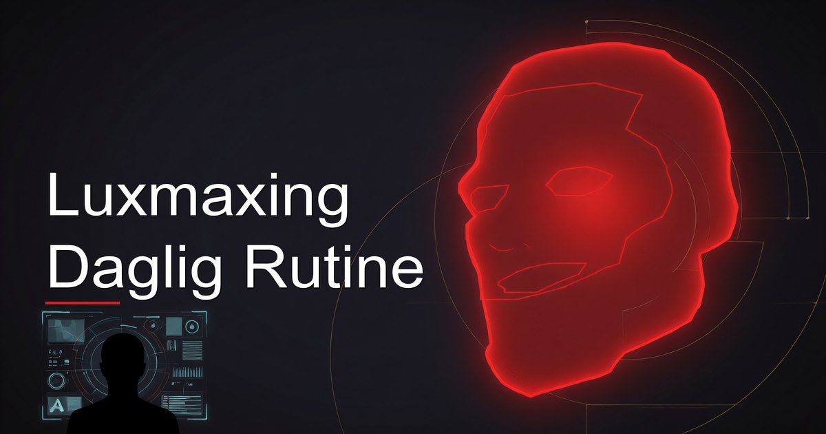 Luxmaxing Daglig Rutine