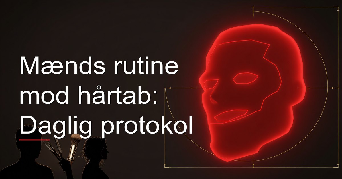 Mænds rutine mod hårtab: Daglig protokol