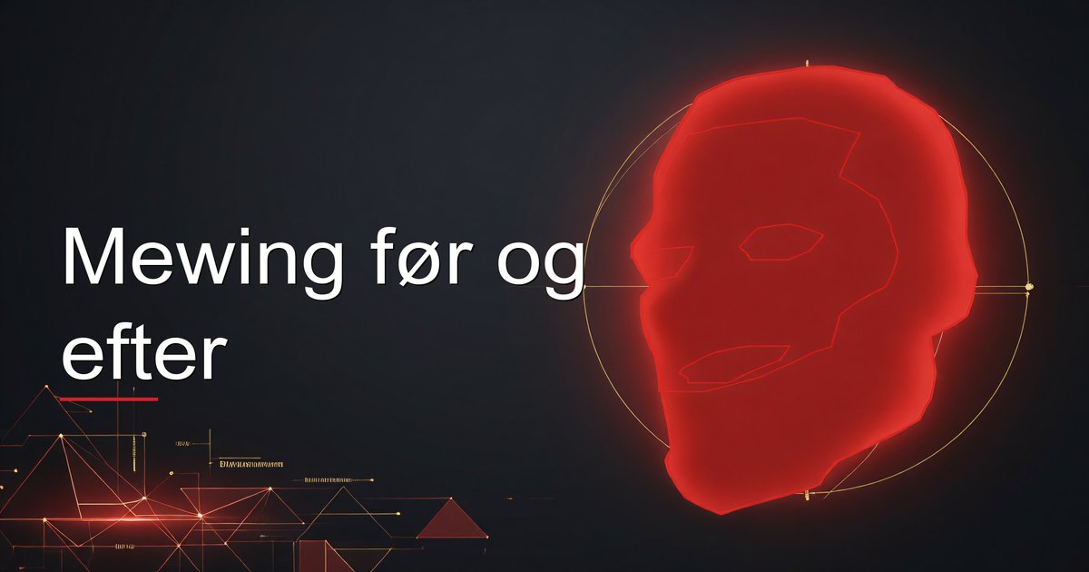 Mewing før og efter