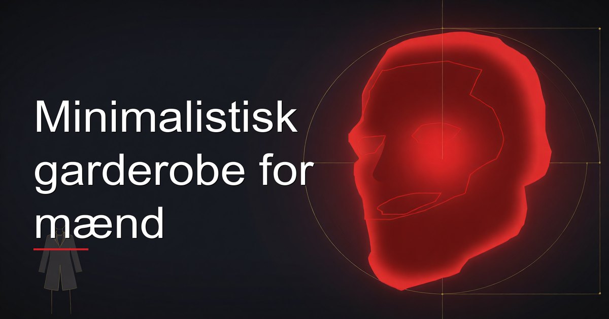 Minimalistisk garderobe for mænd