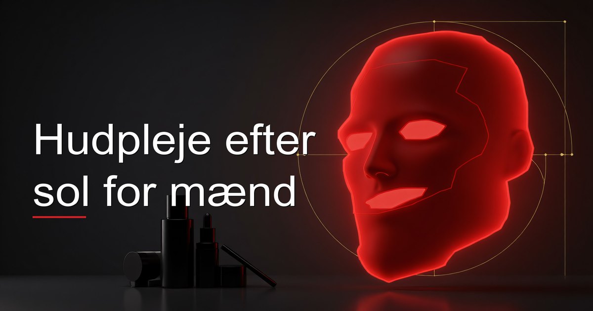 Hudpleje efter sol for mænd