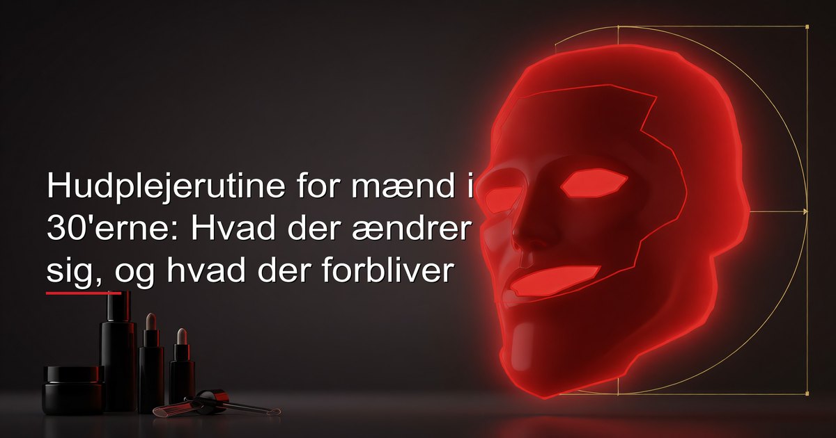 Mand der påfører hudplejeprodukter på sit ansigt ved badeværelsesspejlet