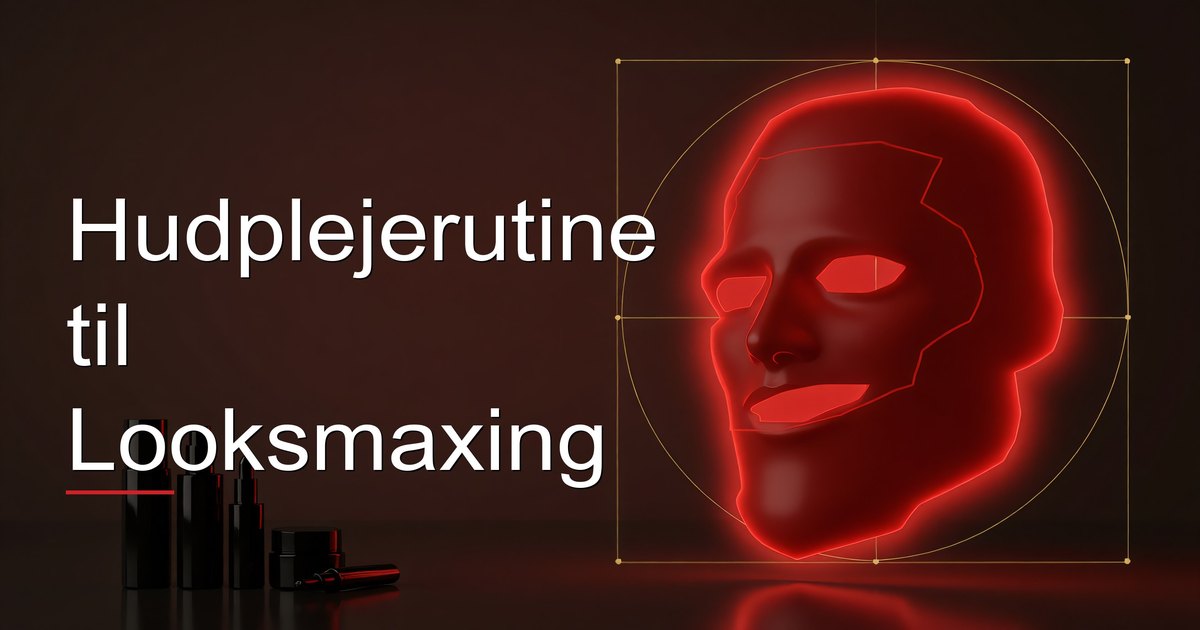 Hudplejerutine til Looksmaxing