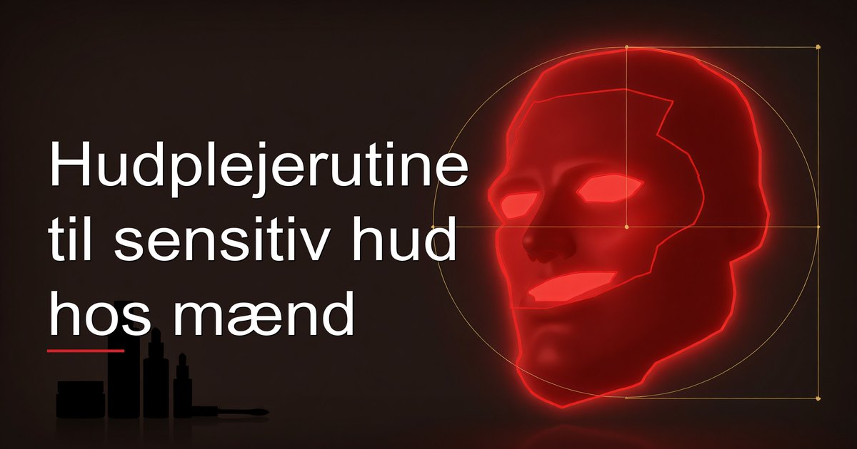 Hudplejerutine til sensitiv hud hos mænd