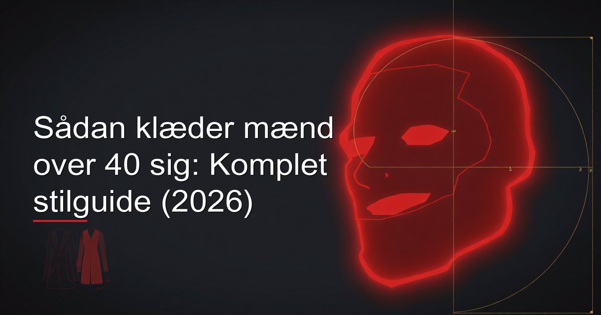 Velsiddende mand over 40 i skræddersyet casual tøj