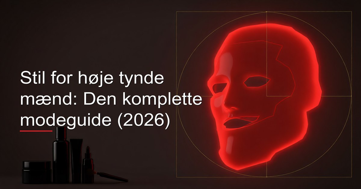 Stil for høje tynde mænd: komplet modeguide med pasform-regler, lag-system, proportionsstrategi og garderobe-grundlag for høje slanke fysikker