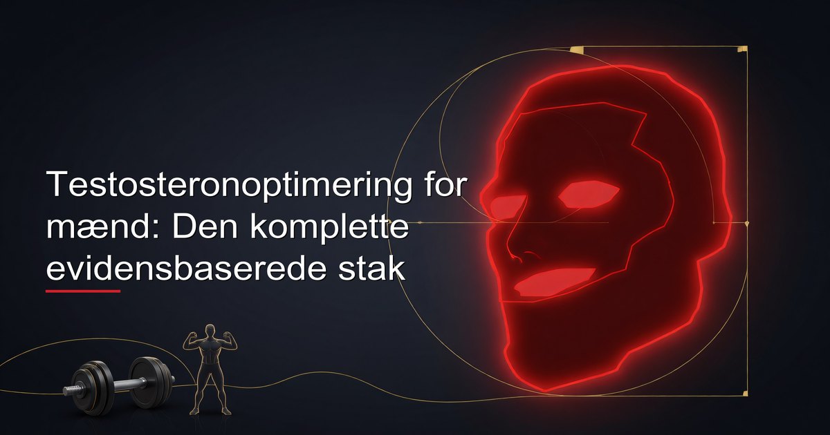 Mand udfører sammensat løft i veloplyst træningscenter — træning er en kernepille i testosteronoptimeringsstakken