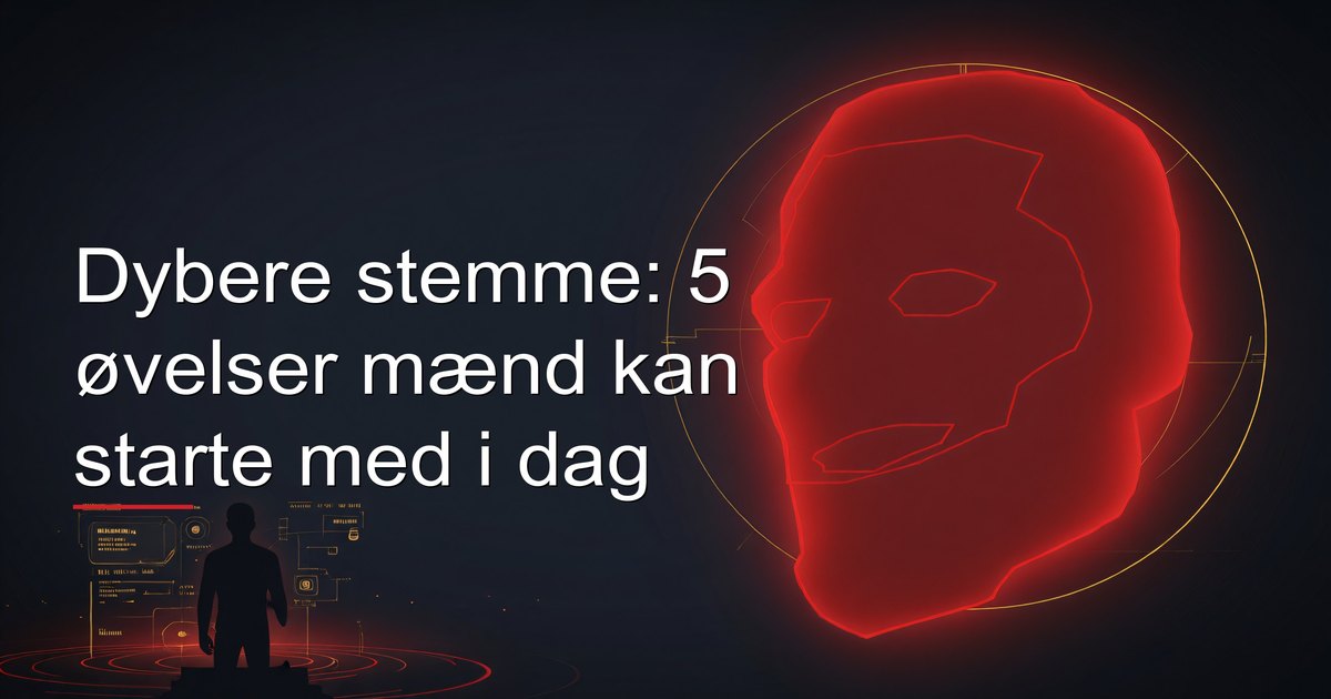 Dybere stemme: 5 øvelser mænd kan starte med i dag