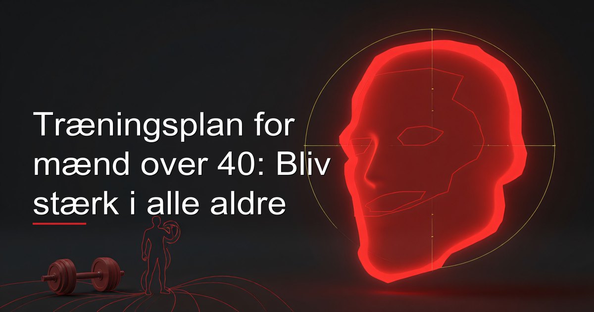 Mand over 40 udfører et basisløft med korrekt teknik i fitnesscenter
