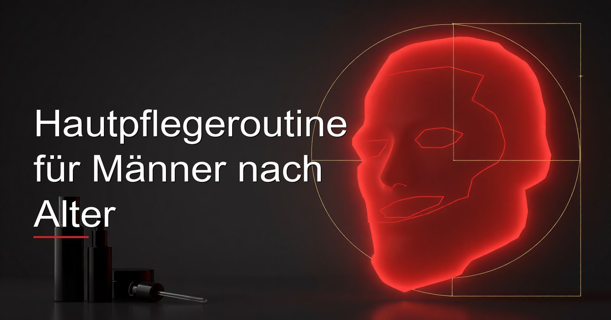 Hautpflegeroutine für Männer nach Alter