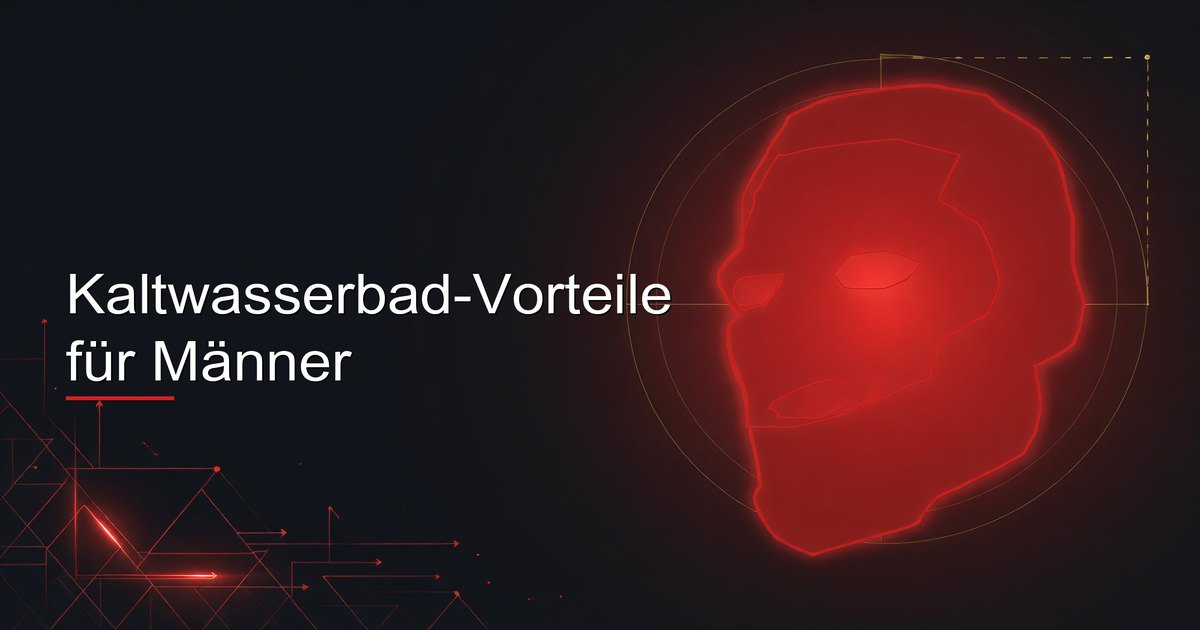 Kaltwasserbad-Vorteile für Männer