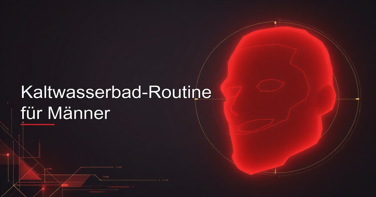 Kaltwasserbad-Routine für Männer