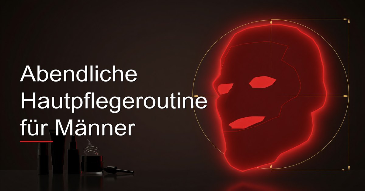 Abendliche Hautpflegeroutine für Männer