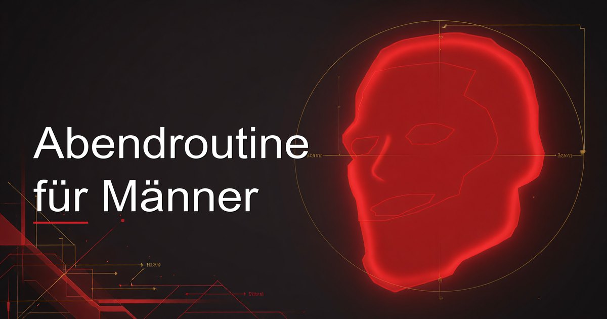 Abendroutine für Männer