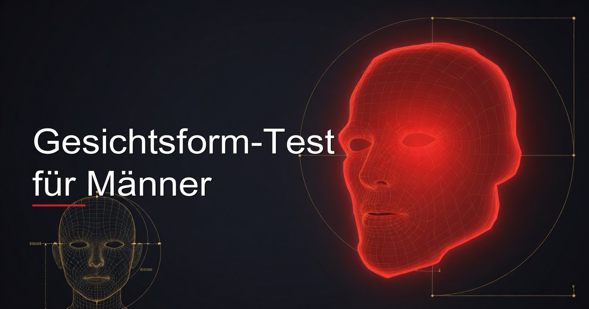 Gesichtsform-Test für Männer
