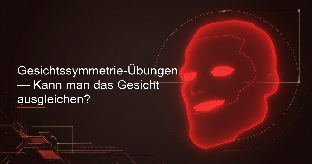 Leitfaden für Gesichtssymmetrie-Übungen für Männer
