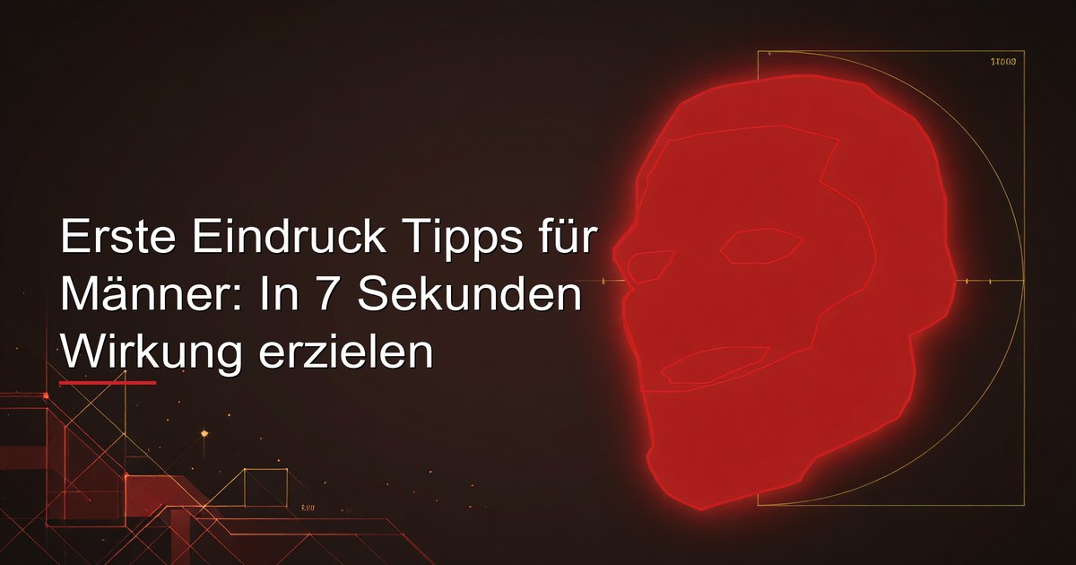 Erste Eindruck Tipps für Männer: Das 7-Sekunden-Framework mit Pflege, Körpersprache, Blickkontakt, Stimme und Gesprächseinstiegen