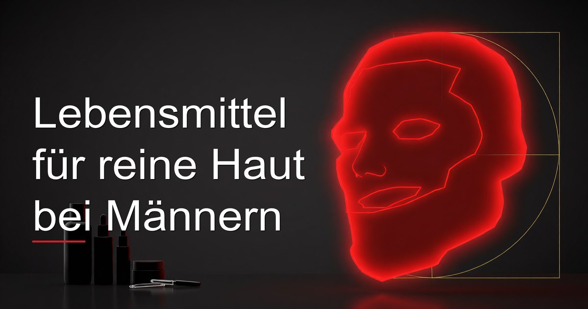 Lebensmittel für reine Haut bei Männern