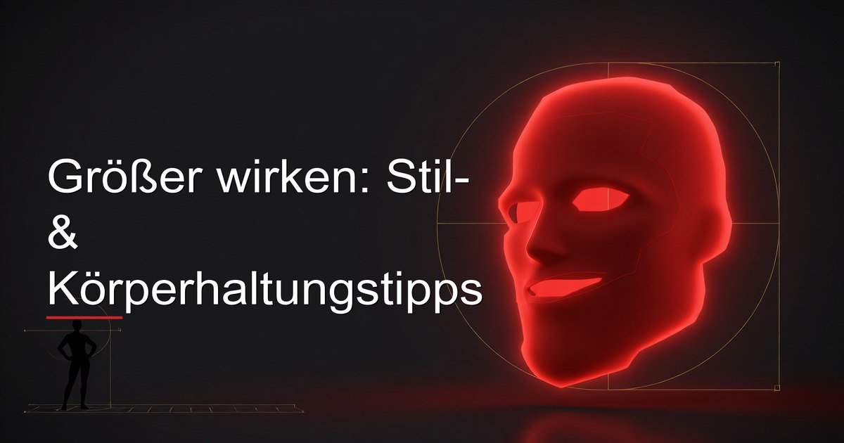 Größer wirken: Stil- & Körperhaltungstipps