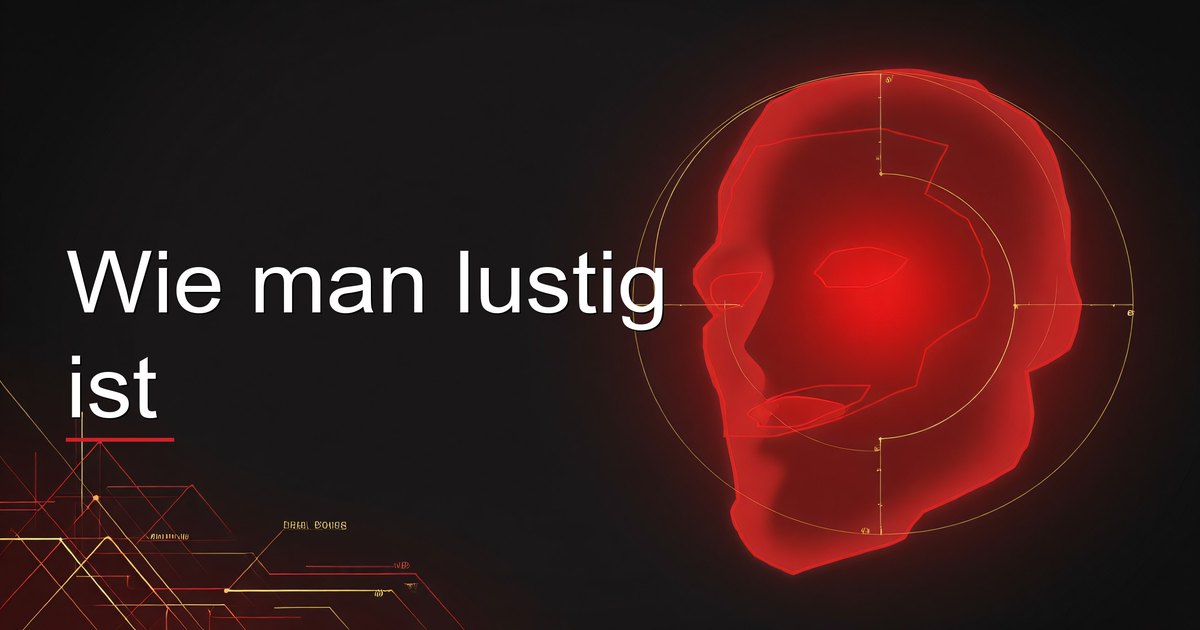 Wie man lustig ist