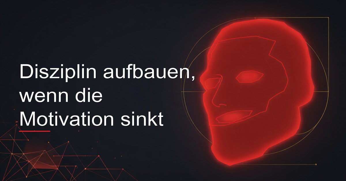 Disziplin aufbauen, wenn die Motivation sinkt