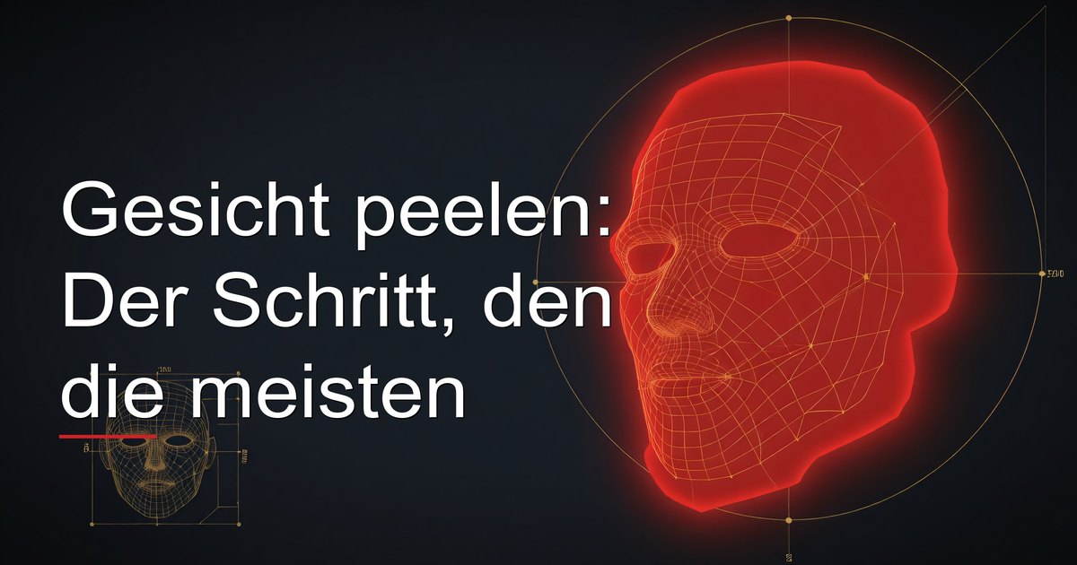 Gesicht peelen: Der Schritt, den die meisten