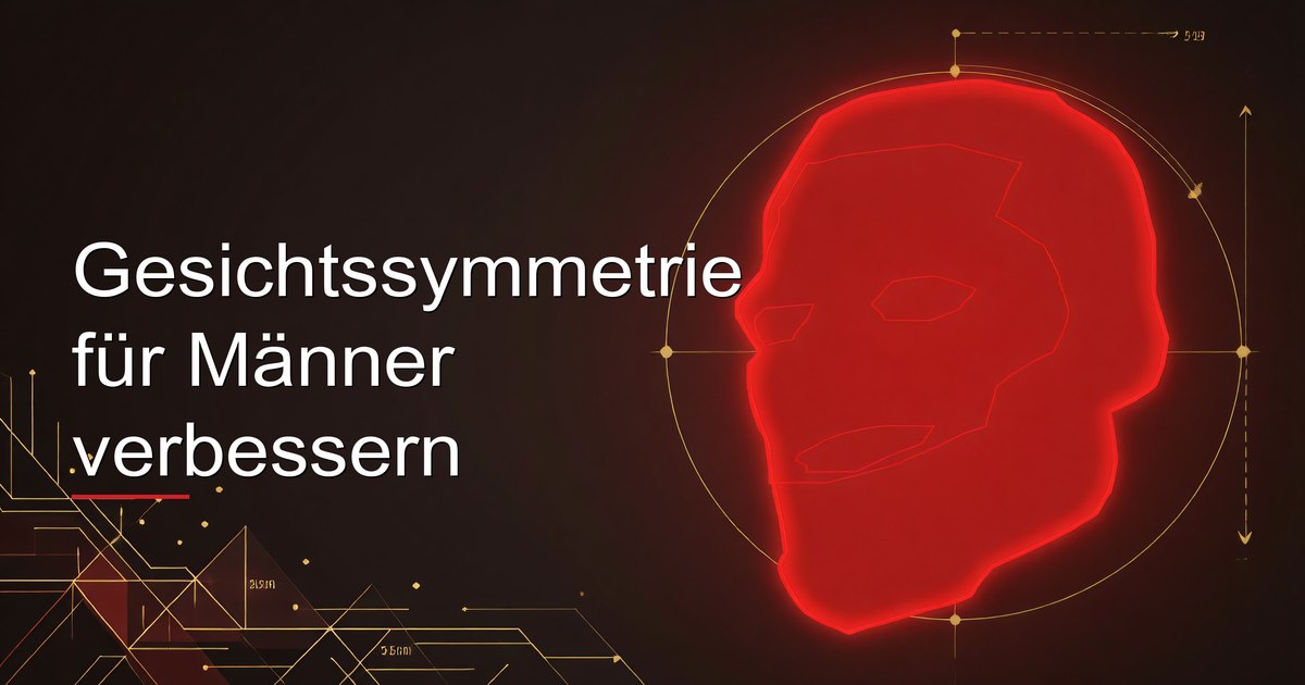 Gesichtssymmetrie für Männer verbessern