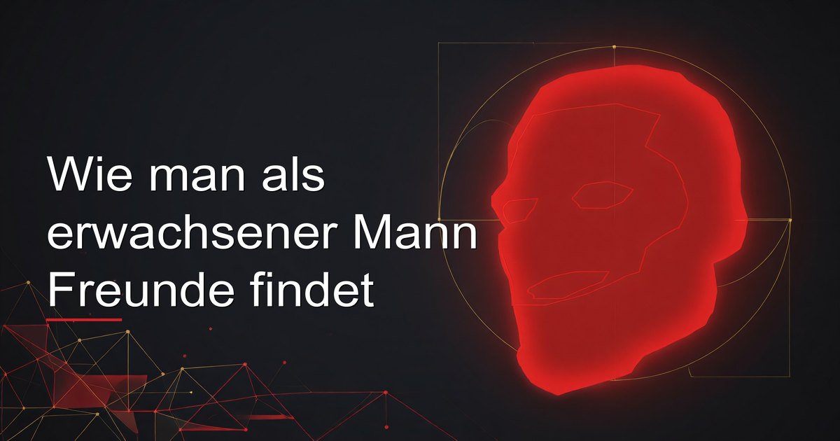 Wie man als erwachsener Mann Freunde findet