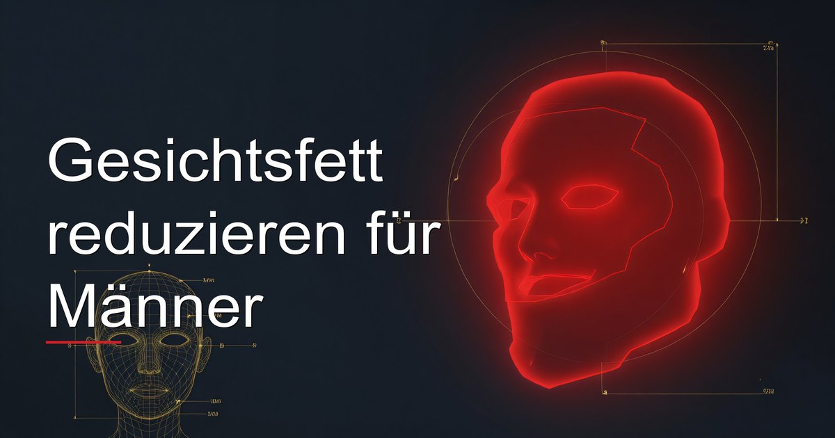 Gesichtsfett reduzieren für Männer
