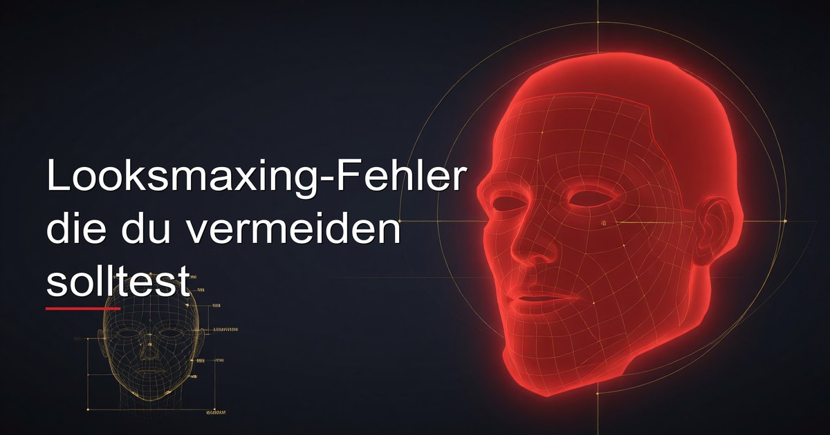 Looksmaxing-Fehler die du vermeiden solltest