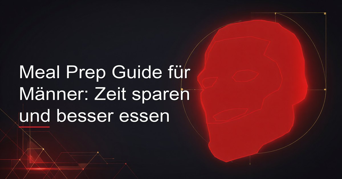 Meal Prep Guide für Männer: Zeit sparen und besser essen