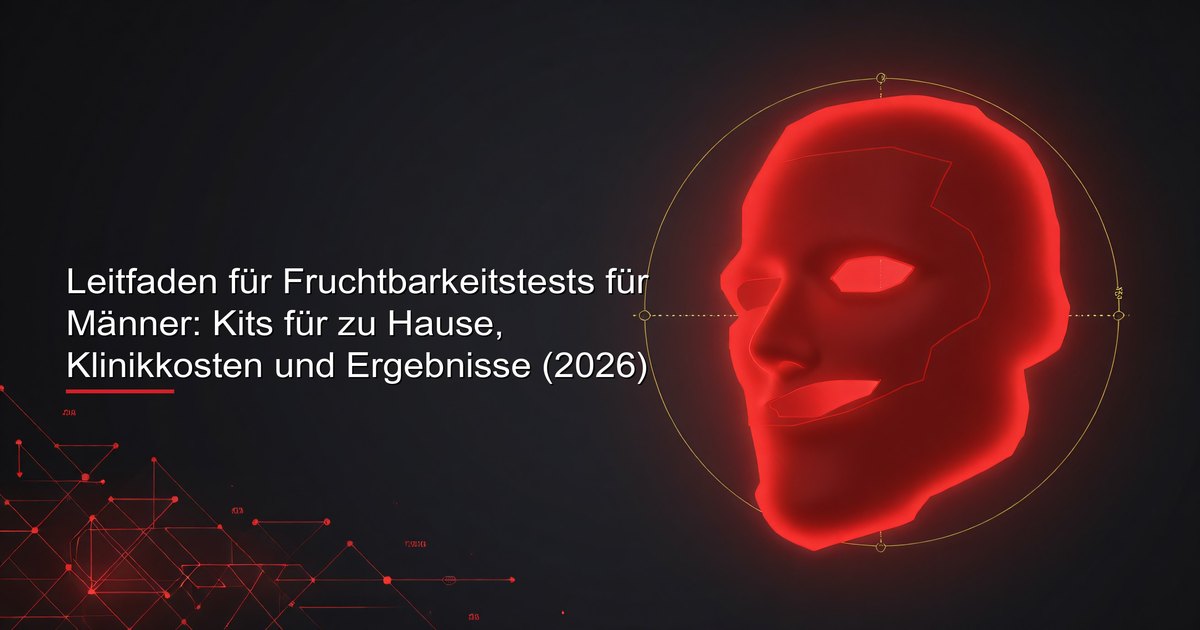 Fruchtbarkeitstest-Kit für Männer und Probebehälter für die Samenanalyse mit Vergleichstabelle