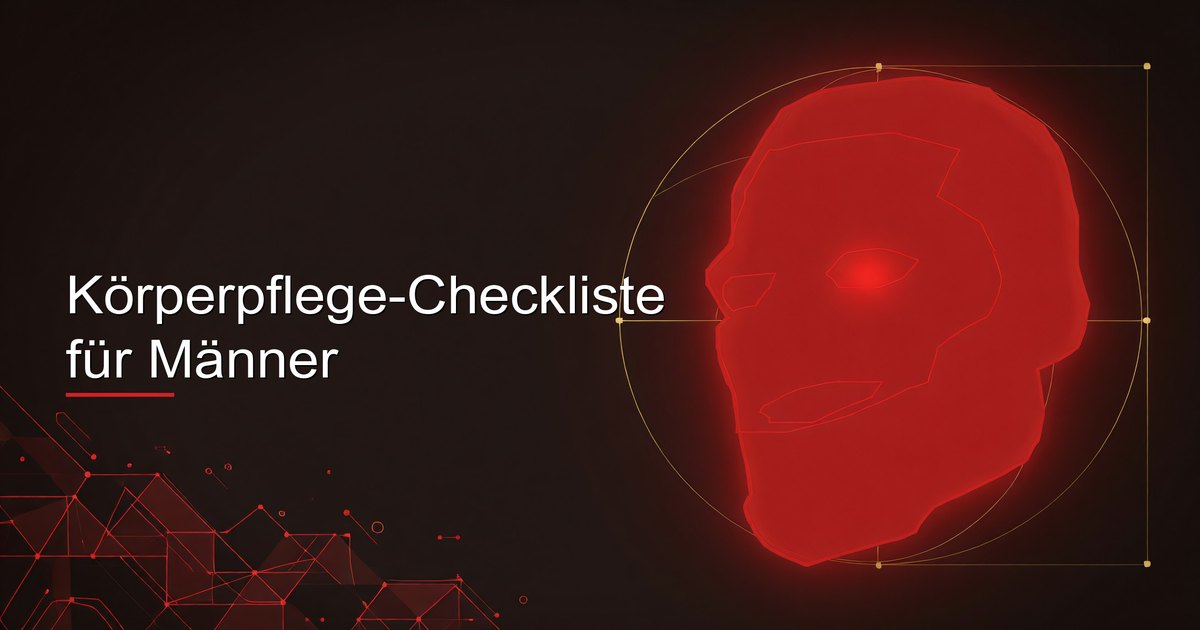 Körperpflege-Checkliste für Männer