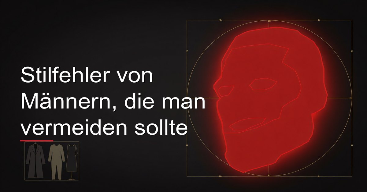 Stilfehler von Männern, die man vermeiden sollte