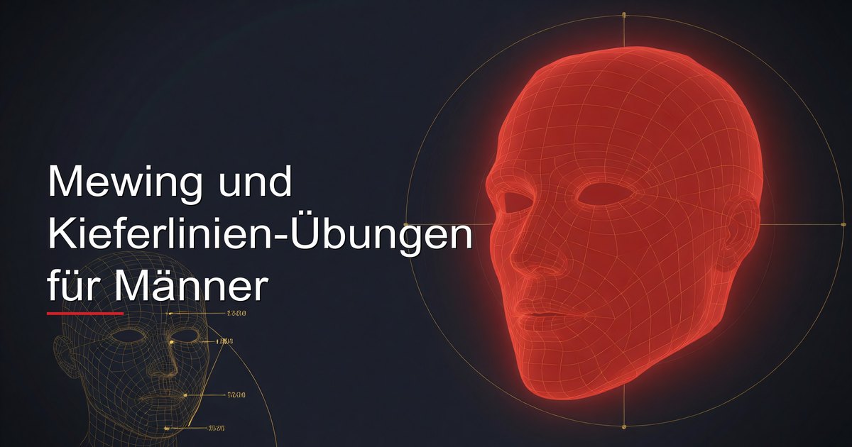 Mewing und Kieferlinien-Übungen für Männer