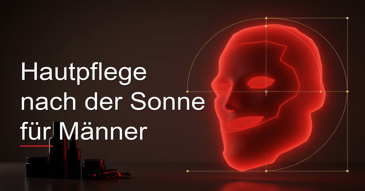 Hautpflege nach der Sonne für Männer
