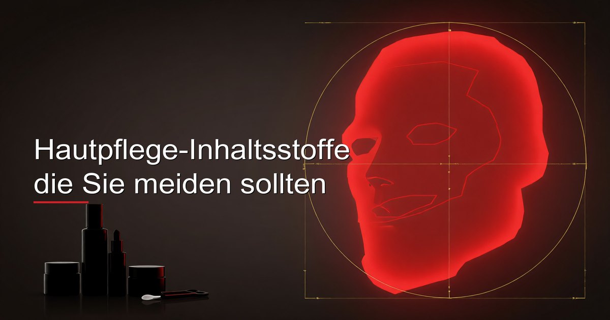 Hautpflege-Inhaltsstoffe die Sie meiden sollten