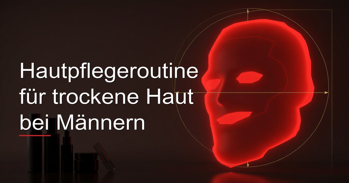 Hautpflegeroutine für trockene Haut bei Männern