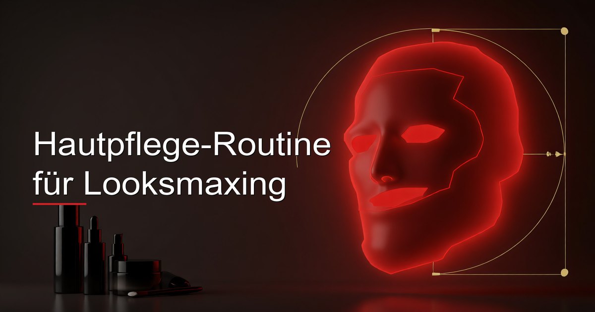 Hautpflege-Routine für Looksmaxing