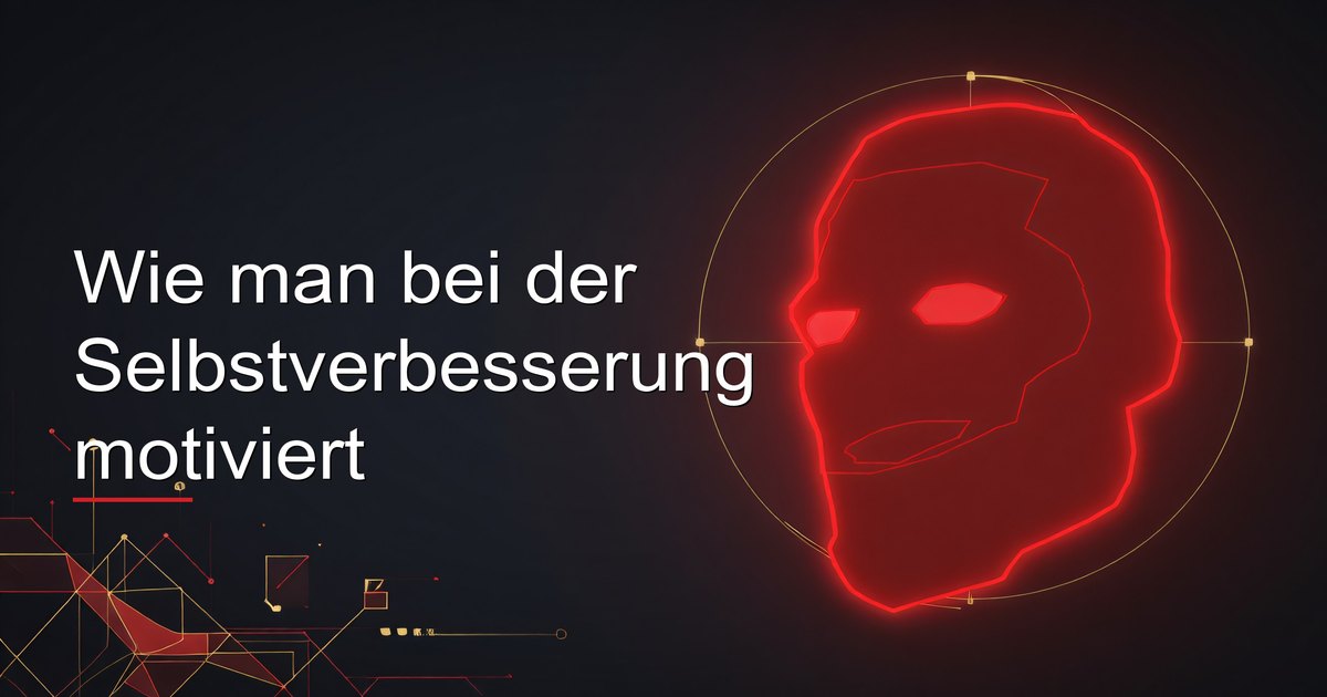 Wie man bei der Selbstverbesserung motiviert