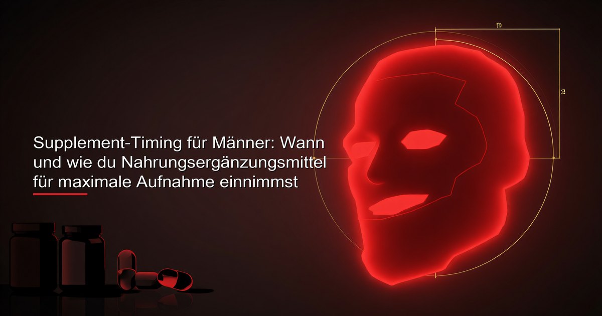 Mann, der seine täglichen Nahrungsergänzungsmittel in Morgens- und Abendfächer auf einem Küchentresen sortiert