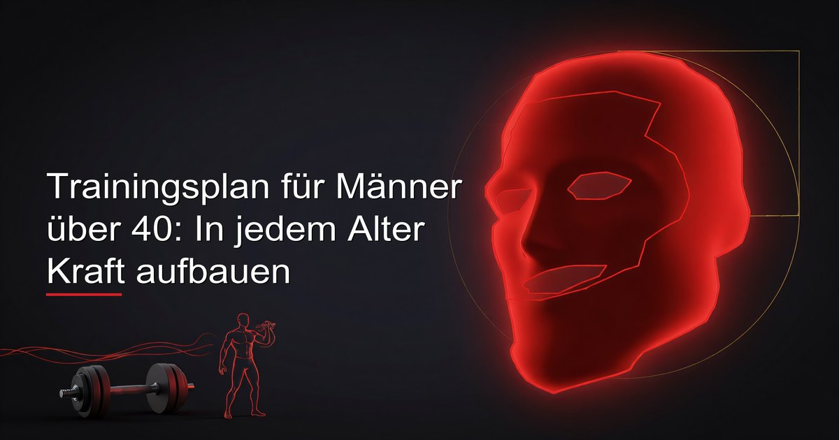 Ein Mann über 40 führt im Fitnessstudio eine Grundübung mit sauberer Technik aus